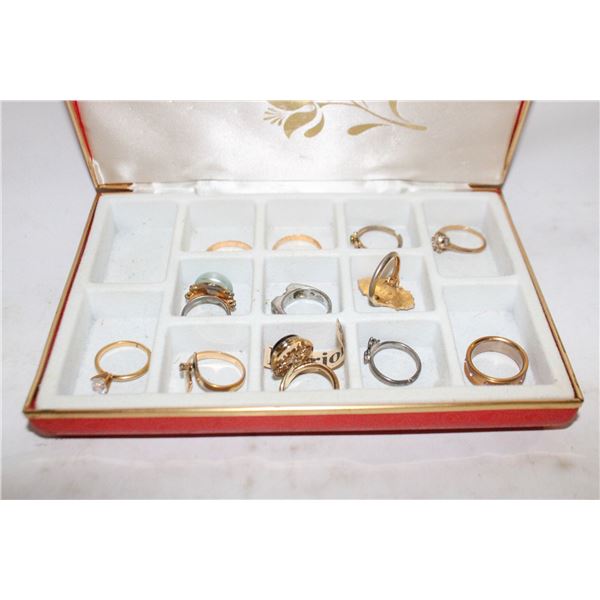 LOT ASSTD ESTATE RINGS