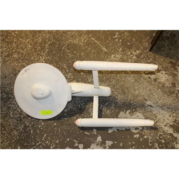 LARGE 1960S STAR-TREK ENTERPRISE SHIP WOODEN