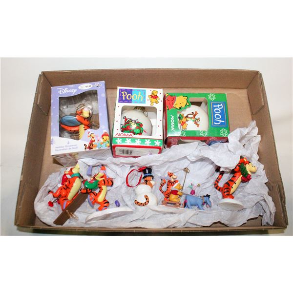 8 VINTAGE TIGGER ORNAMENTS