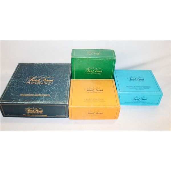 VINTAGE TRIVIAL PURSUIT GAME W EXTRA SETS