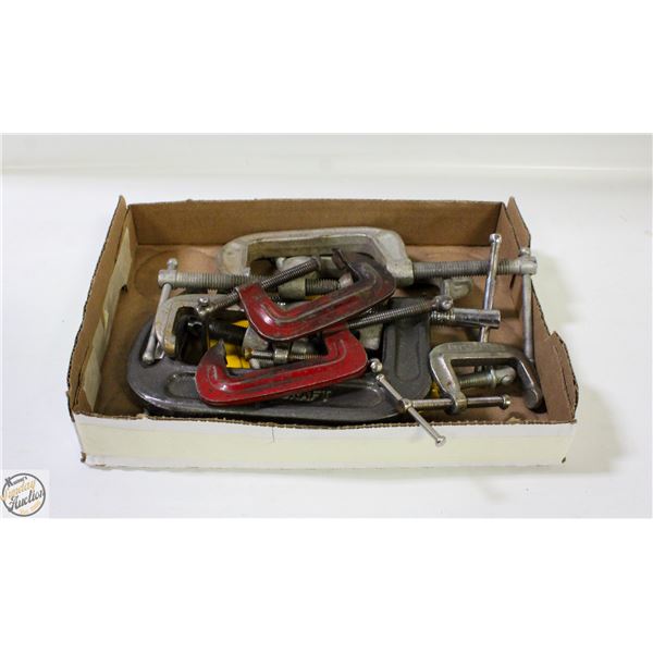 SET OF ASSORTED C CLAMPS