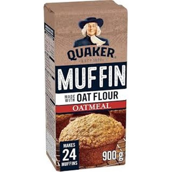 9 X 900G QUAKER MUFFIN OATMEAL