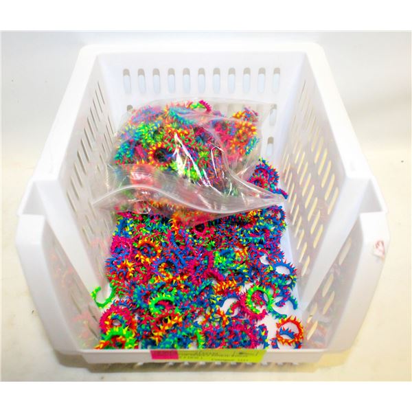 BASKET OF SPIKEY PINKIE RINGS (APPROX 6 DOZ )