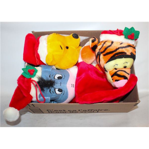 POOH, TIGGER AND EEYORE STOCKINGS - ABOUT 18"