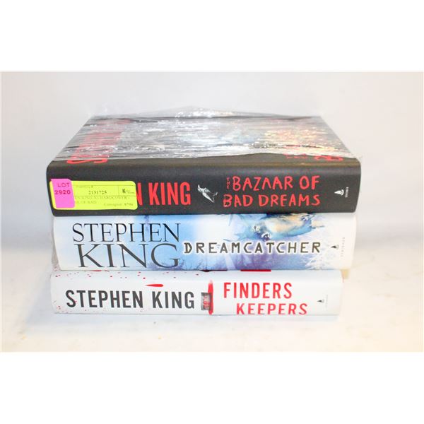 STEPHEN KING X3 HARDCOVER - BAZAAR OF BAD