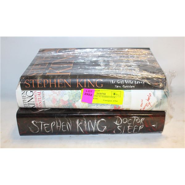 STEPHEN KING X3 HARDCOVER - THE GIRL WHO