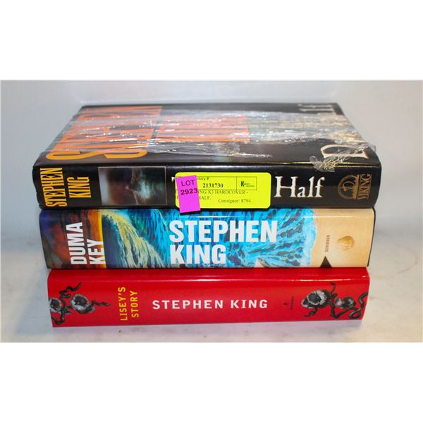 STEPHEN KING X3 HARDCOVER - THE DARK HALF,