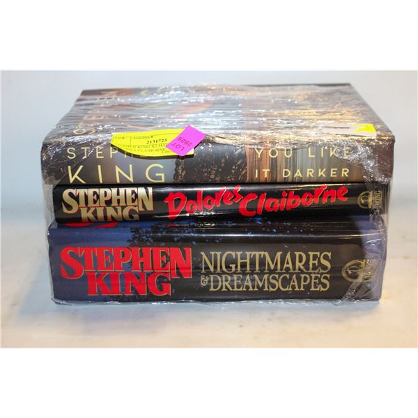 STEPHEN KING X3 HARDCOVER - DELORES CLAIBORNE,
