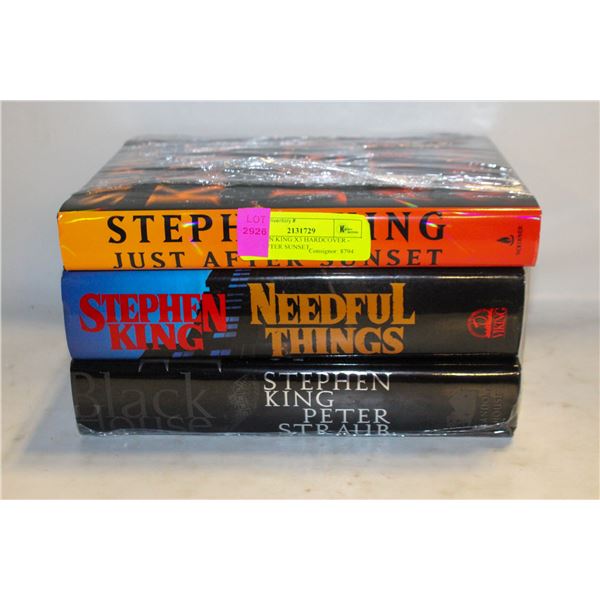 STEPHEN KING X3 HARDCOVER - JUST AFTER SUNSET,