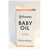 Image 1 : VINTAGE JOHNSON BABY OIL BOTTLE 12 OZ