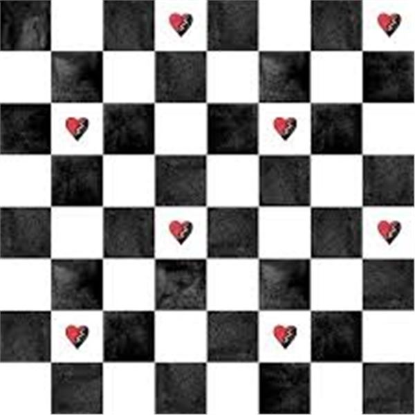 BRAND NEW ROOMMATES DISNEY HEART CHECKERED WALL-