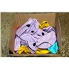 Image 1 : BOX OF HAPPY FACE BALLS PURPLE, PINK, YELLOW,