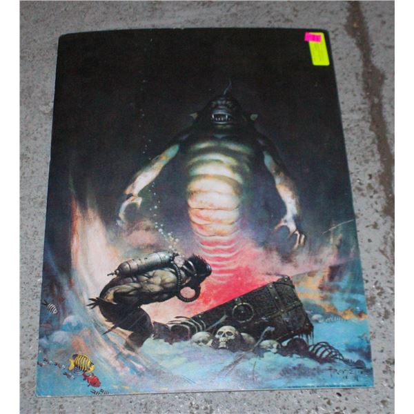 FRAZETTA SEA MONSTER 1966 ON FOAM BOARD