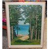 Image 1 : OLD ORIGINAL WEST COAST B.C OIL PAINTING APPROX 20