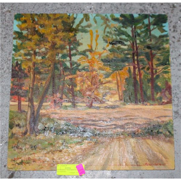 OLD ORIGINAL "NORTHERN WOODS " OIL PAINTING