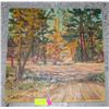 Image 1 : OLD ORIGINAL "NORTHERN WOODS " OIL PAINTING