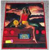 Image 1 : 1980S FRAMED CORVETTE LOWENBRAU BEER POSTER