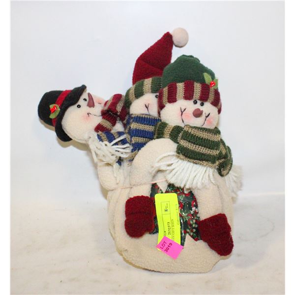3-SNOWMAN GIFT BAGS