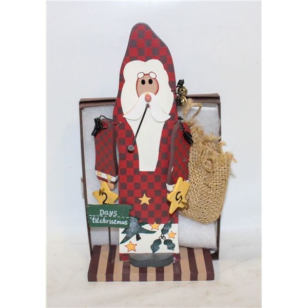 WOODEN 25 DAYS TILL CHRISTMAS