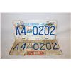 Image 1 : LOT OF 2 MATCHING BRITISH COLUMBIA LICENSE