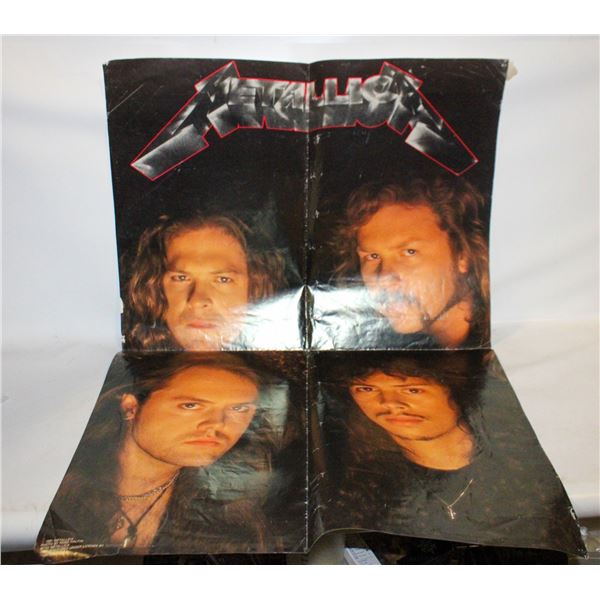 1991 ORIGINAL METALLICA POSTER, 34 IN X 22 IN