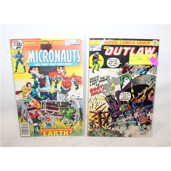 MICRONAUTS #2 & OUTLAW KID #21