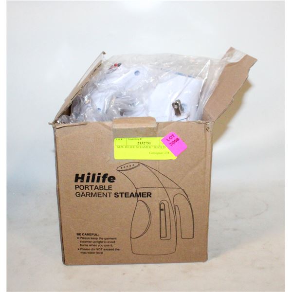 NEW HILIFE STEAMER "TESTED"