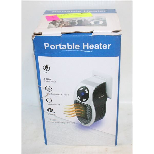 NEW SPACE HEATER 500W PROGRAMABLE