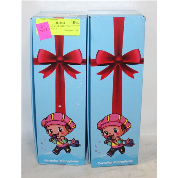 NEW 2 KARAOKE WIRELSS MICROPHONES