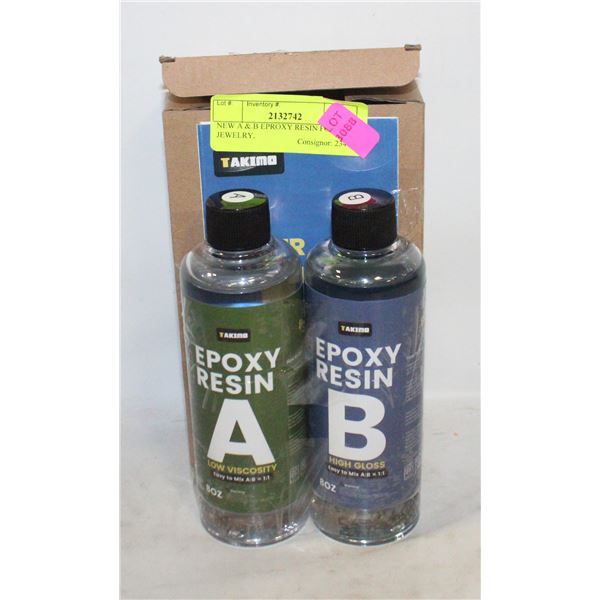 NEW A & B EPROXY RESIN FOR ART, JEWELRY,