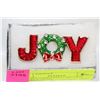 Image 1 : NEW JOY CHRISTMAS BROOCH 2.17”X1.1” WITH
