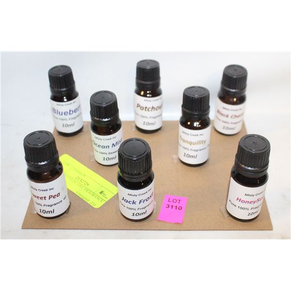 NEW 8 BOTTLES 10ML FRAGRANCE OILS