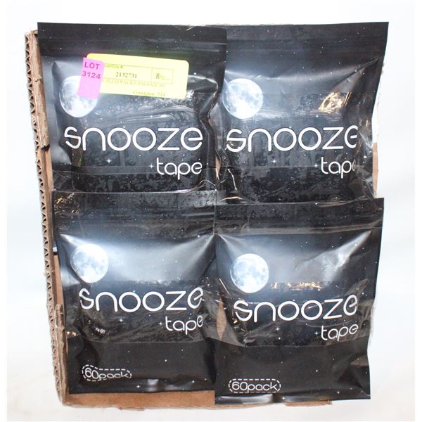 NEW 4 SEALED PACKS SNOOZE 60 PKS X 4