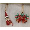 Image 1 : BETSEY JOHNSON CHRISTMAS BELLS & ELF NECKLACES