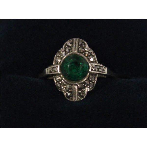 ANTIQUE (1920'S) STERLING SILVER RING - 3.52 GRAMS