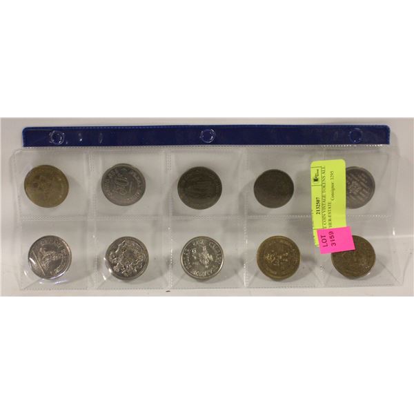 ESTATE COIN VINTAGE TOKENS ALL TOGETHER-ESTATE
