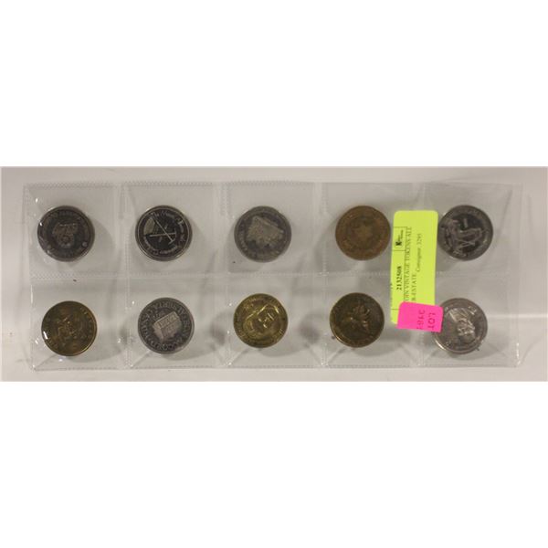 ESTATE COIN VINTAGE TOKENS ALL TOGETHER-ESTATE