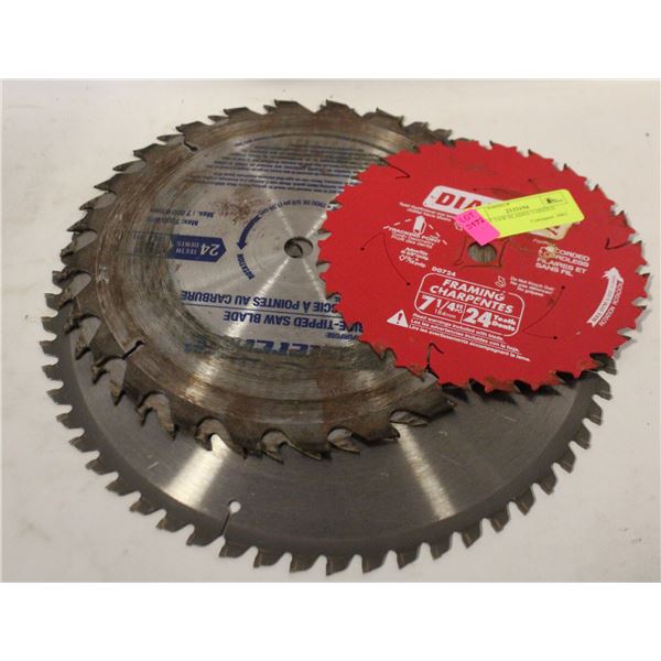 PKG OF SAW BLADES VARIOUS SIZES