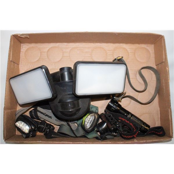 FLAT WITH VARIOUS HEADLAMPS INC PELICAN AND