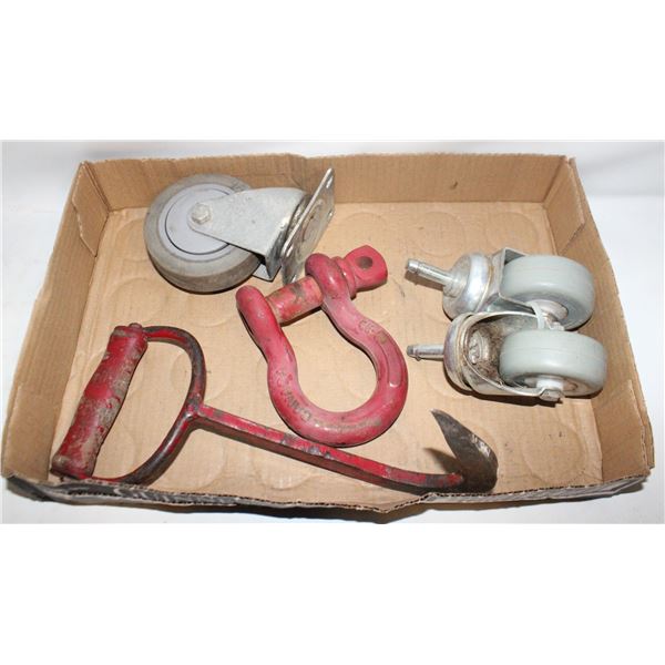 HEAVY DUTY CASTORS/CLEVIS HOOK AND OTHER HOOK