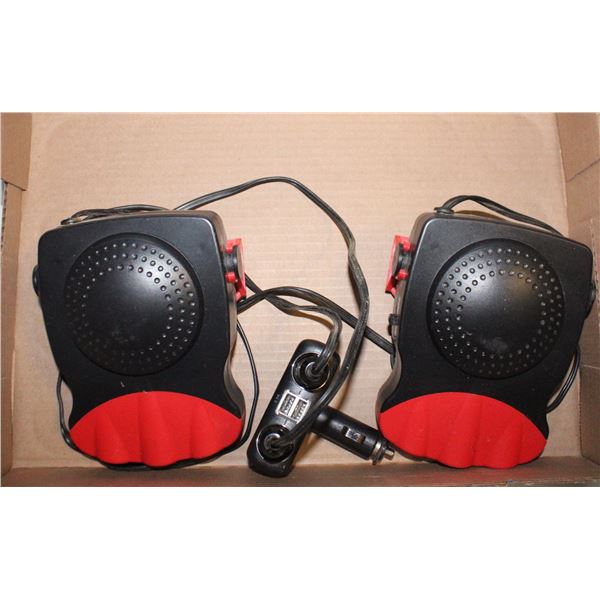 PAIR OF 12 VOLT HEATERS