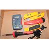Image 1 : VOLT METER/SOLDERING IRON PLUS KNIVES