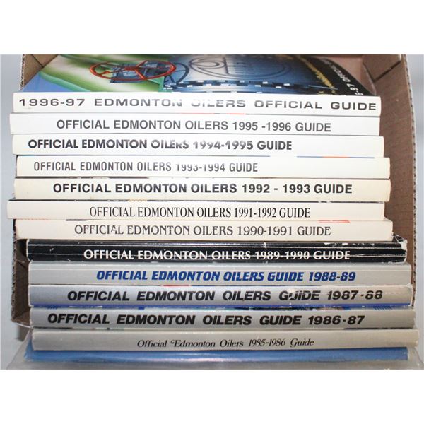 EDMONTON OILERS 13 MEDIA GUIDES 84-97