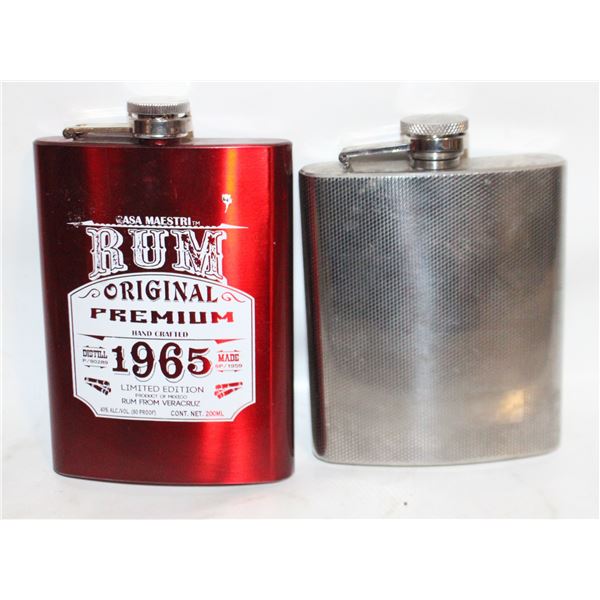 PAIR OF FLASKS