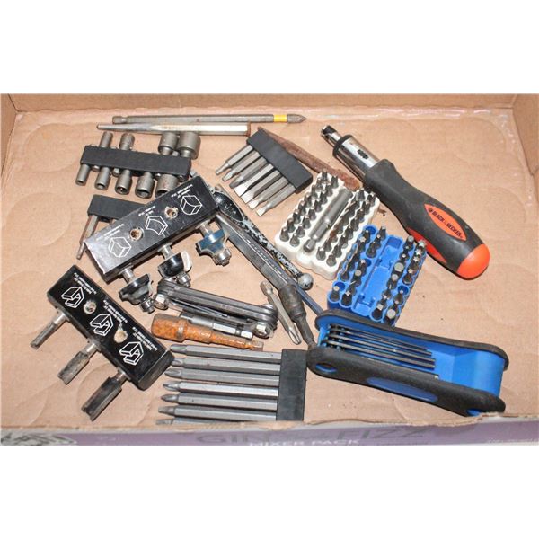 ROUTER BITS/PUNCHES/MASS VARIETY OF MISC BITS