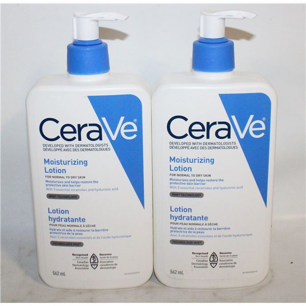 NEW CERA VE MOISTURIZING LOTION /2 X 562 ML