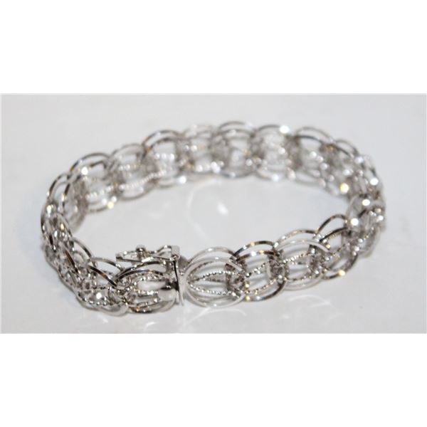 STERLING SILVER CHARM BRACELET/