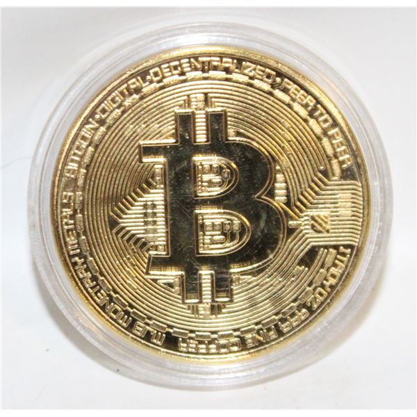 BITCOIN COLLECTOR METAL TOKEN ENCAPSULATED