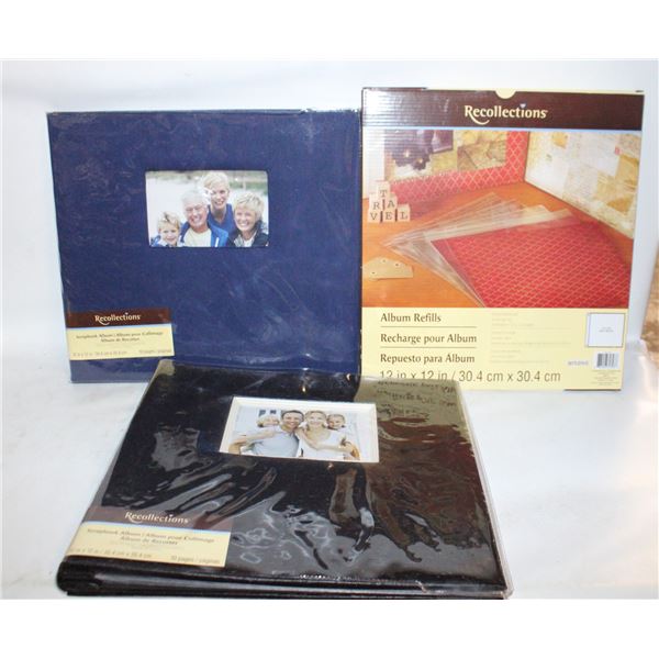 TWO NEW SCRAPBOOKING ALBUMS WITH