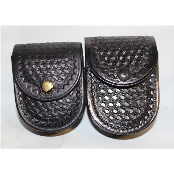 HANDCUFF POUCKES BELT LOOP STALLION LEATHER